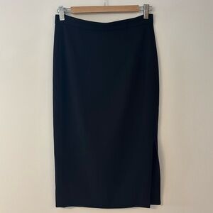 Judith & Charles black midi skirt